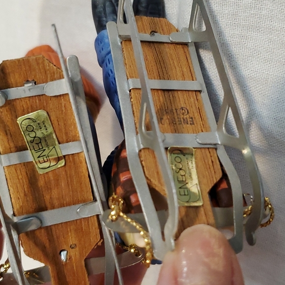 DECOR Enesco Porcelain Adorable 1981 Porcelain 2 Country Cousins Boy & Girl - Picture 15 of 16